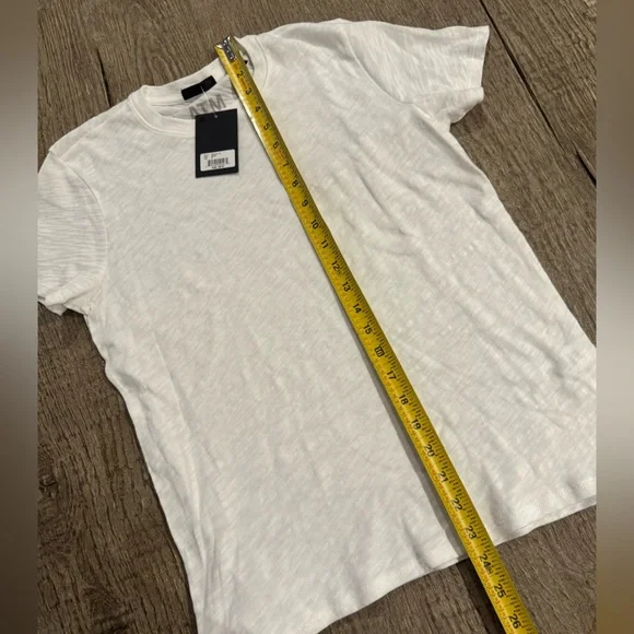 ATM Schoolboy Short Sleeve Tee Shirt in White. - Picture 6 of 8